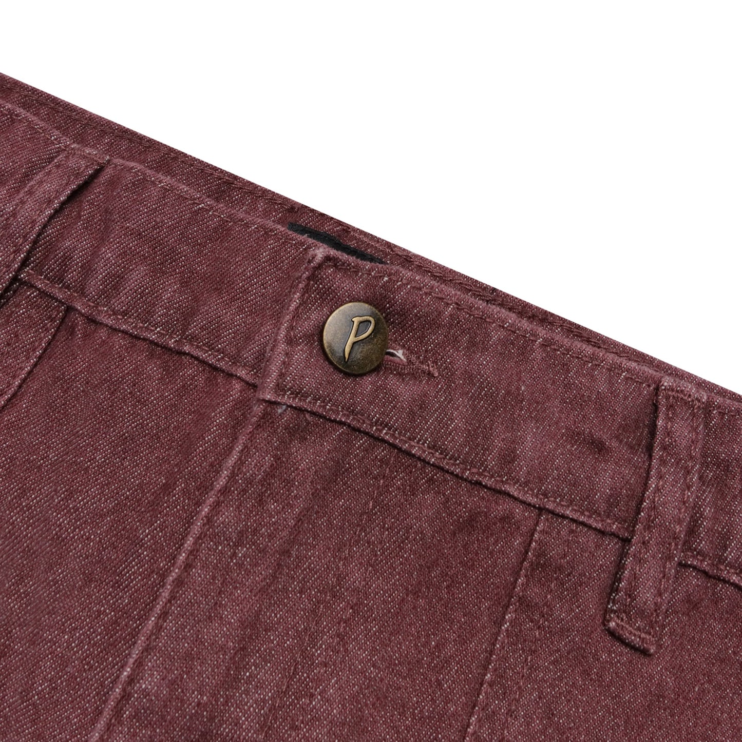 Purpill – Double Knee Capri Shorts (Rust, Unisex)