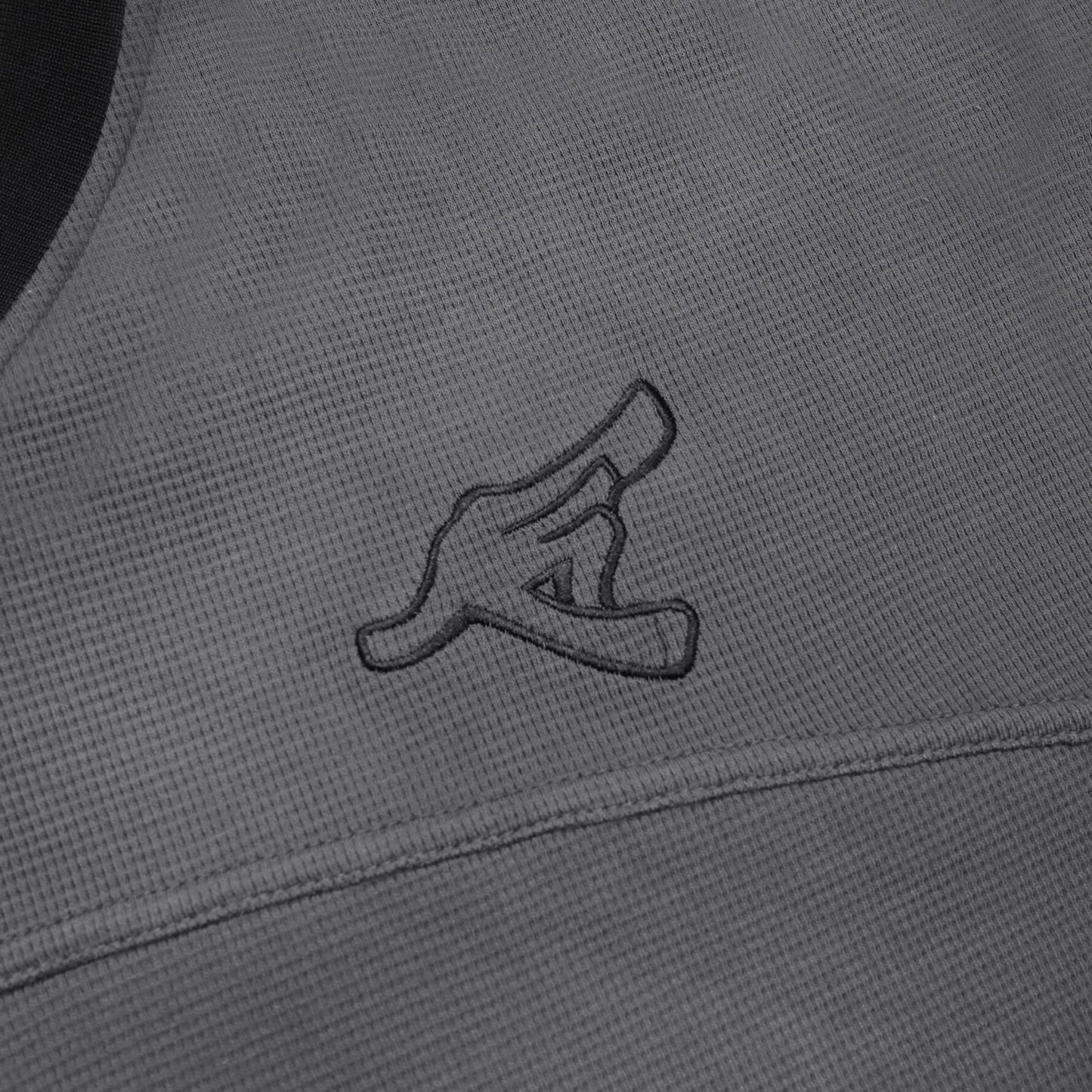 Purpill – Waffle Jersey LS – Anthracite (Unisex, Oversized)
