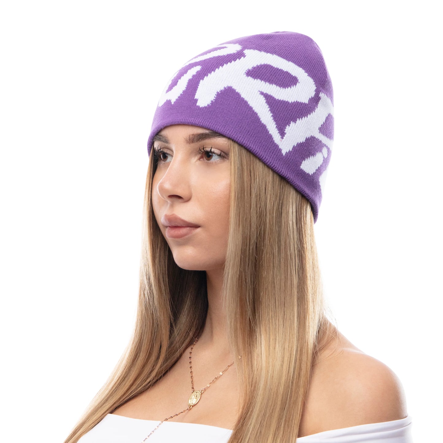 Purpill – Main Logo Jacquard Beanie I Purpill (One Size)