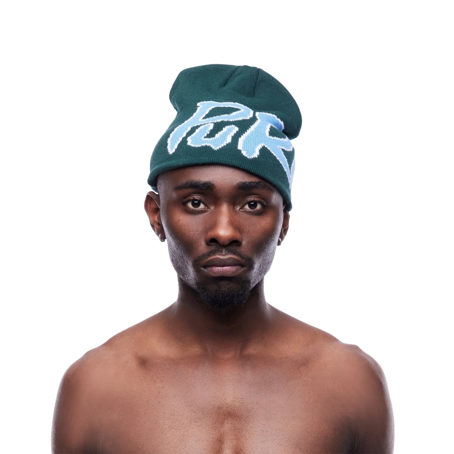 Purpill – Main Logo Jacquard Beanie I Forest (One Size)
