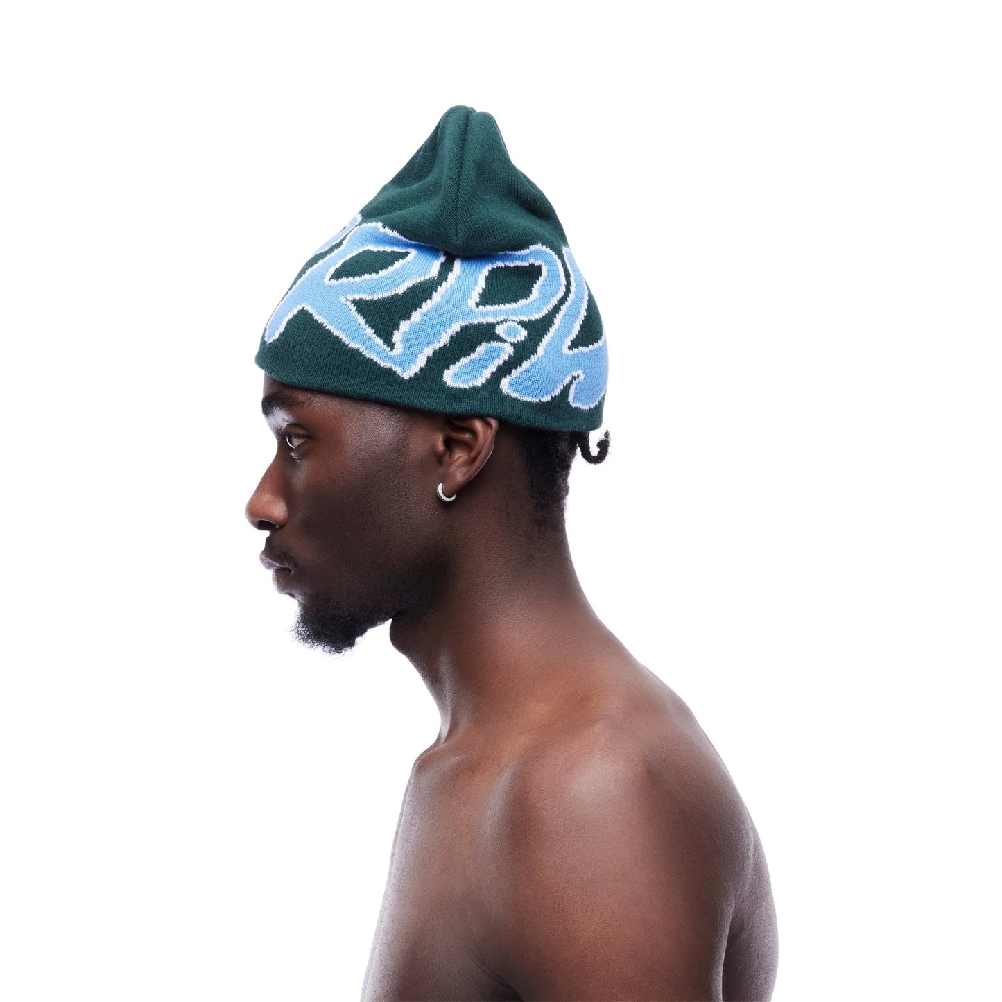 Purpill – Main Logo Jacquard Beanie I Forest (One Size)