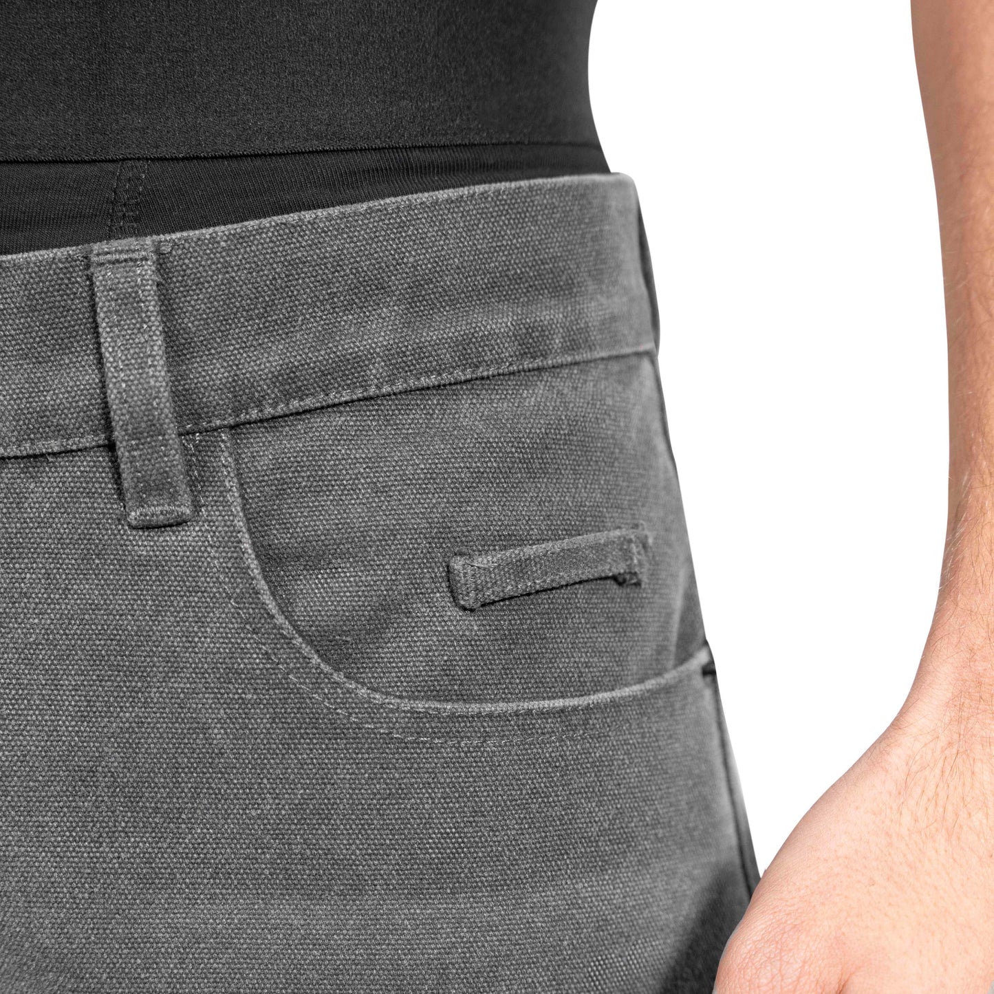 Purpill – Wavecut Denim Pants – Stone (Unisex, Baggy Fit)