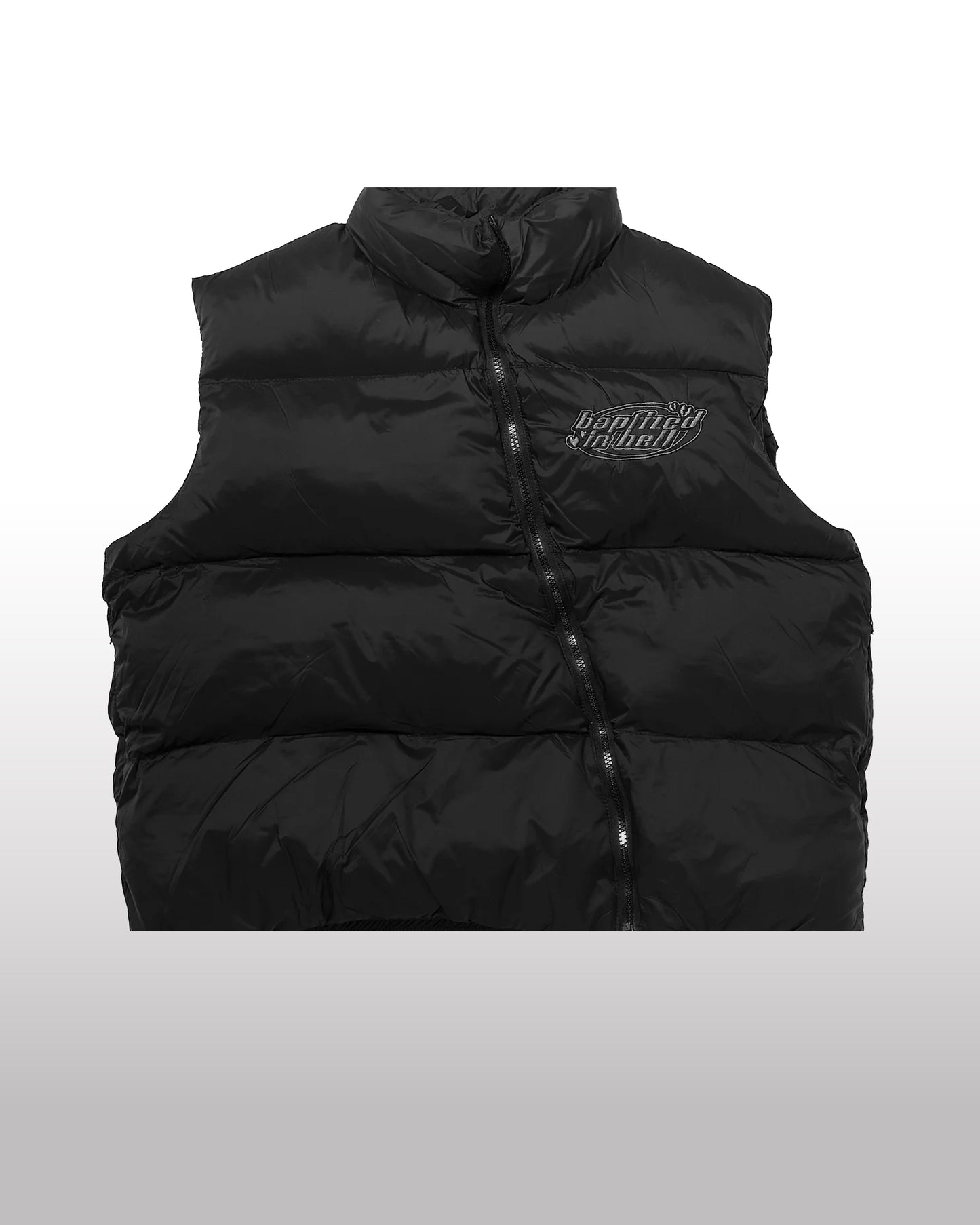 BAPTIZED IN HELL Asymmetrical Puffer Vest
