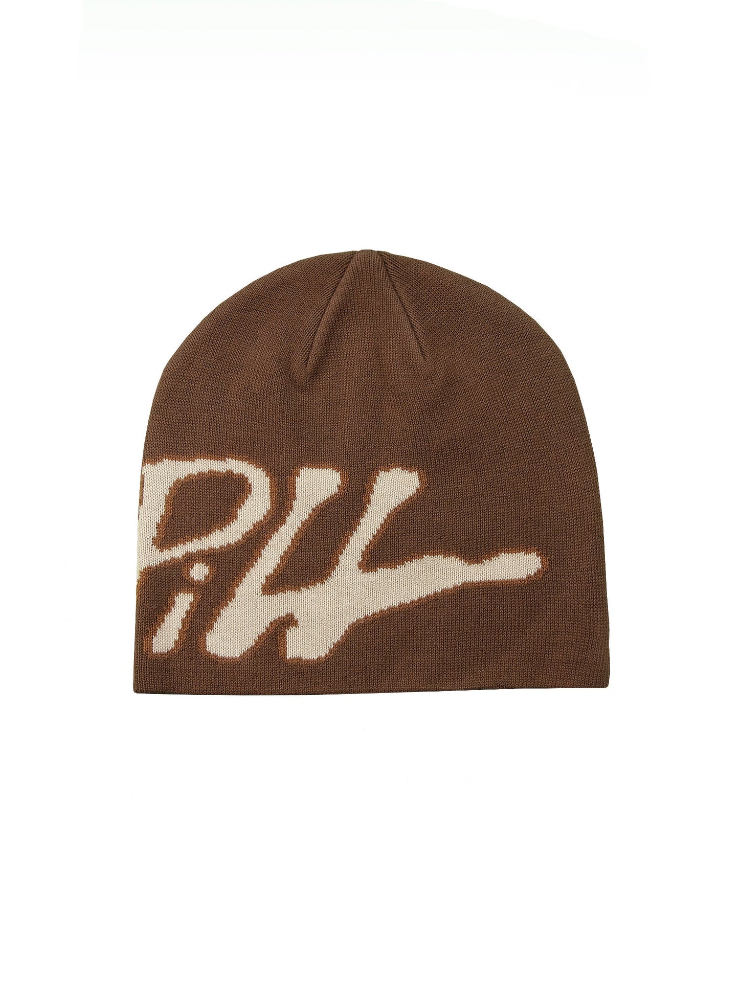 Purpill – Main Logo Jacquard Beanie I Mocha Brown (One Size)