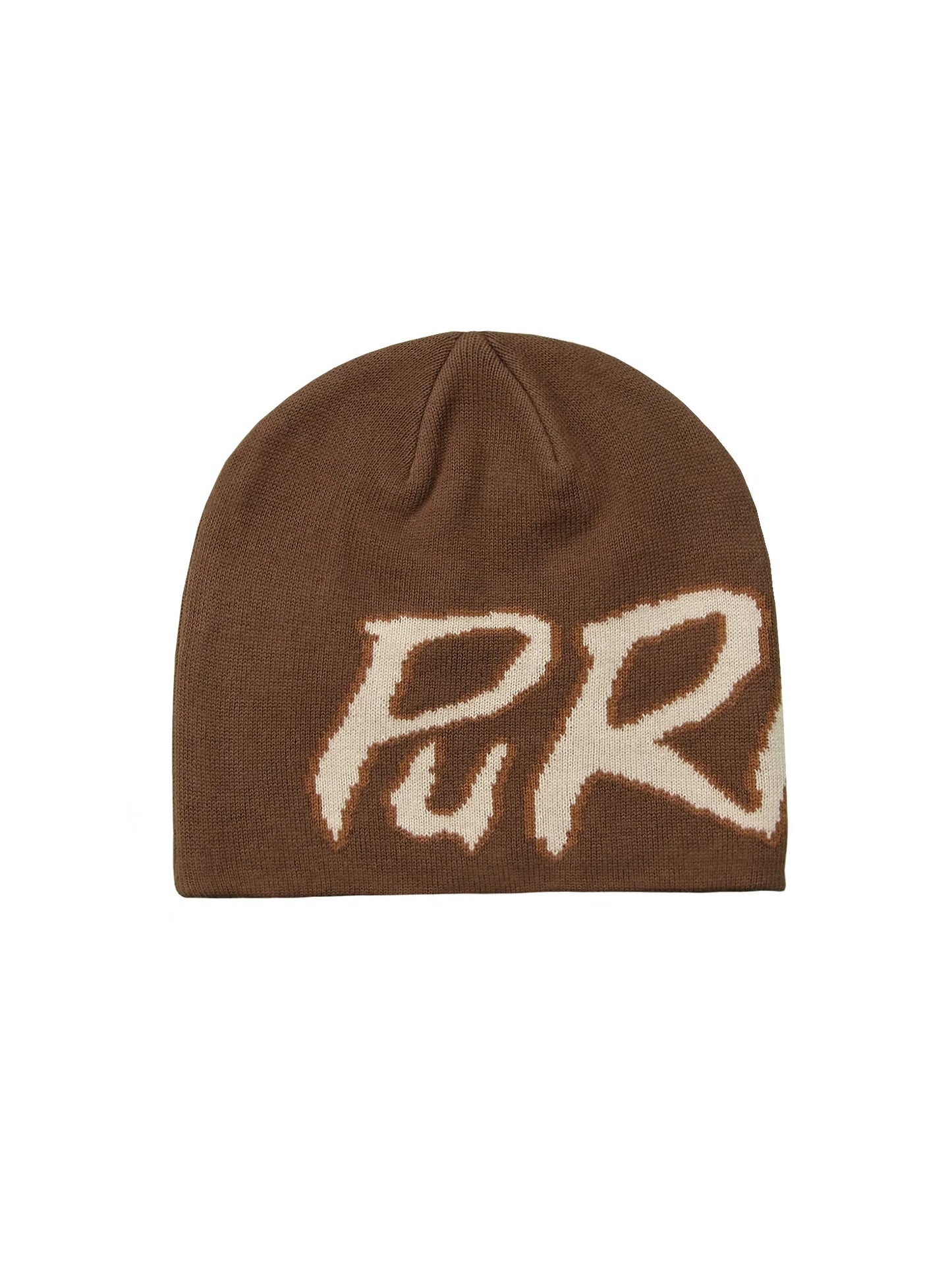 Purpill – Main Logo Jacquard Beanie I Mocha Brown (One Size)