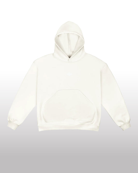 DIVENTION Rhombus Hoodie Vintage White