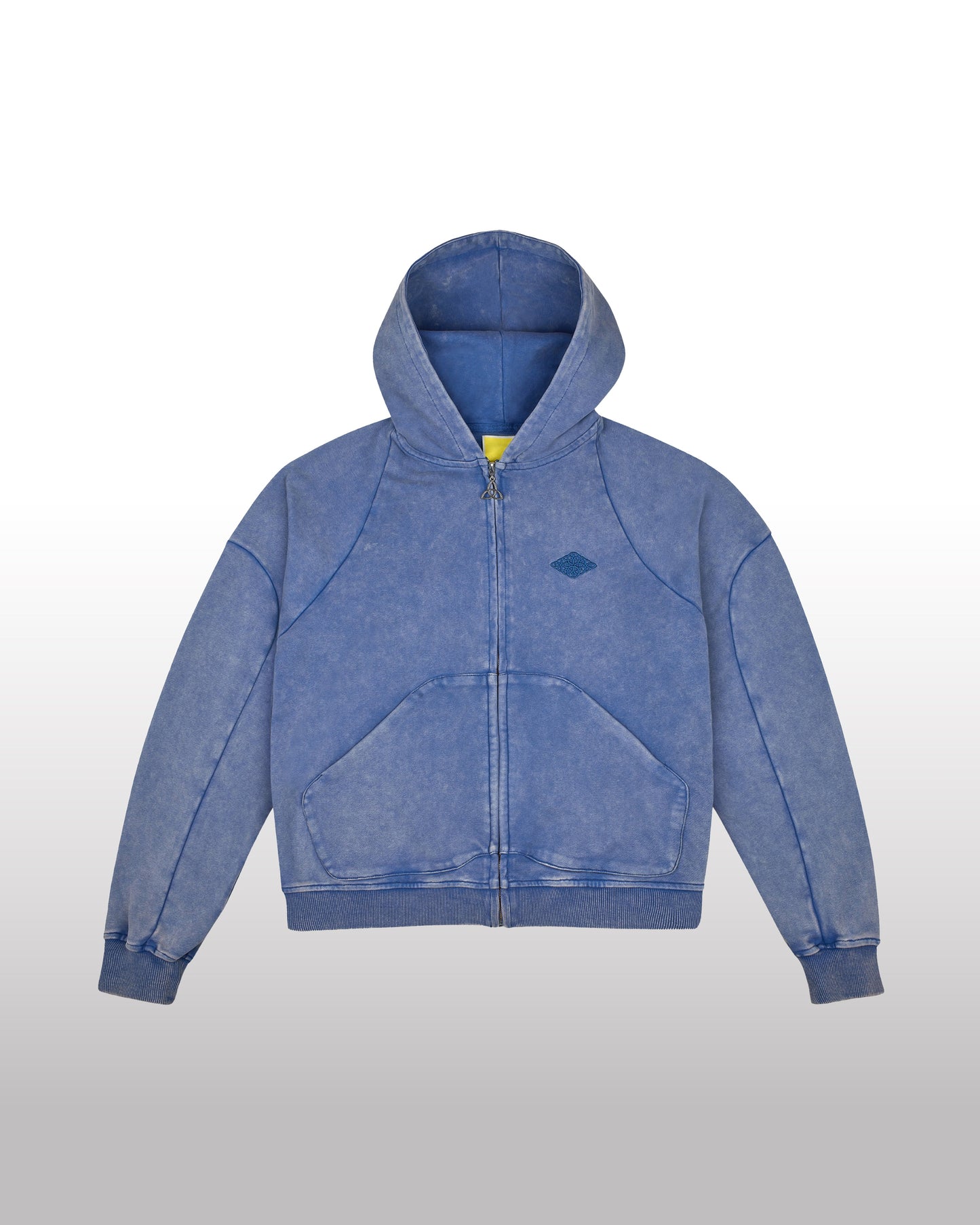 DIVENTION Trinity Zip Hoodie Washed Indigo