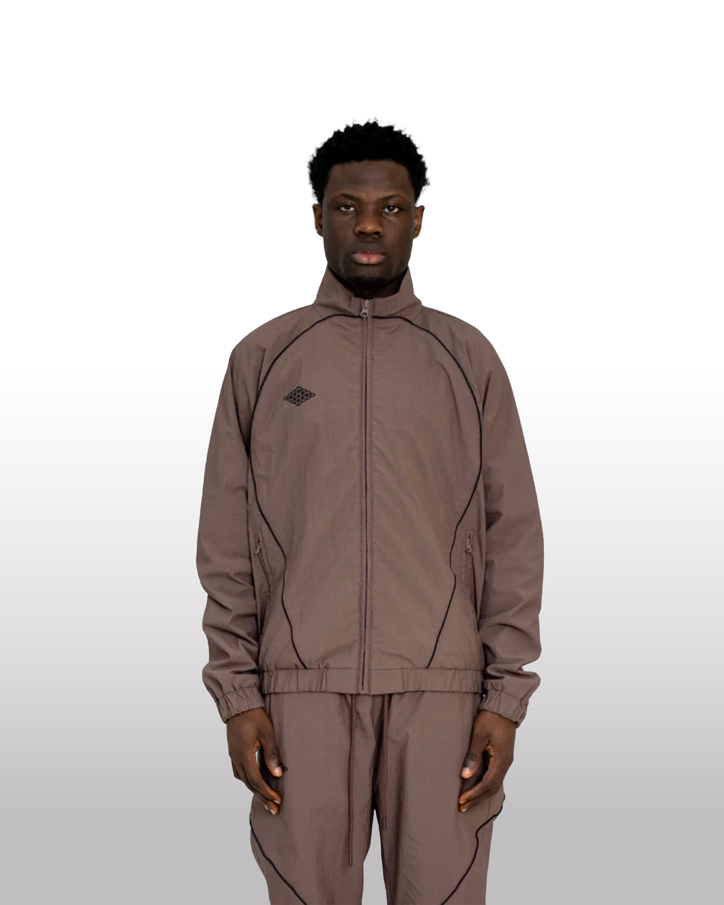 DIVENTION Track Jacket Brown