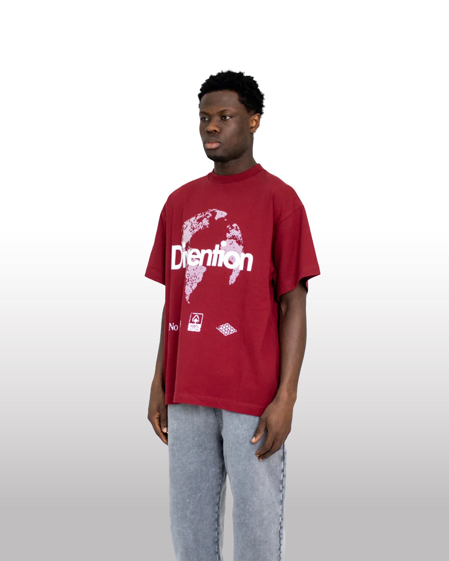 DIVENTION World T-Shirt Burgundy