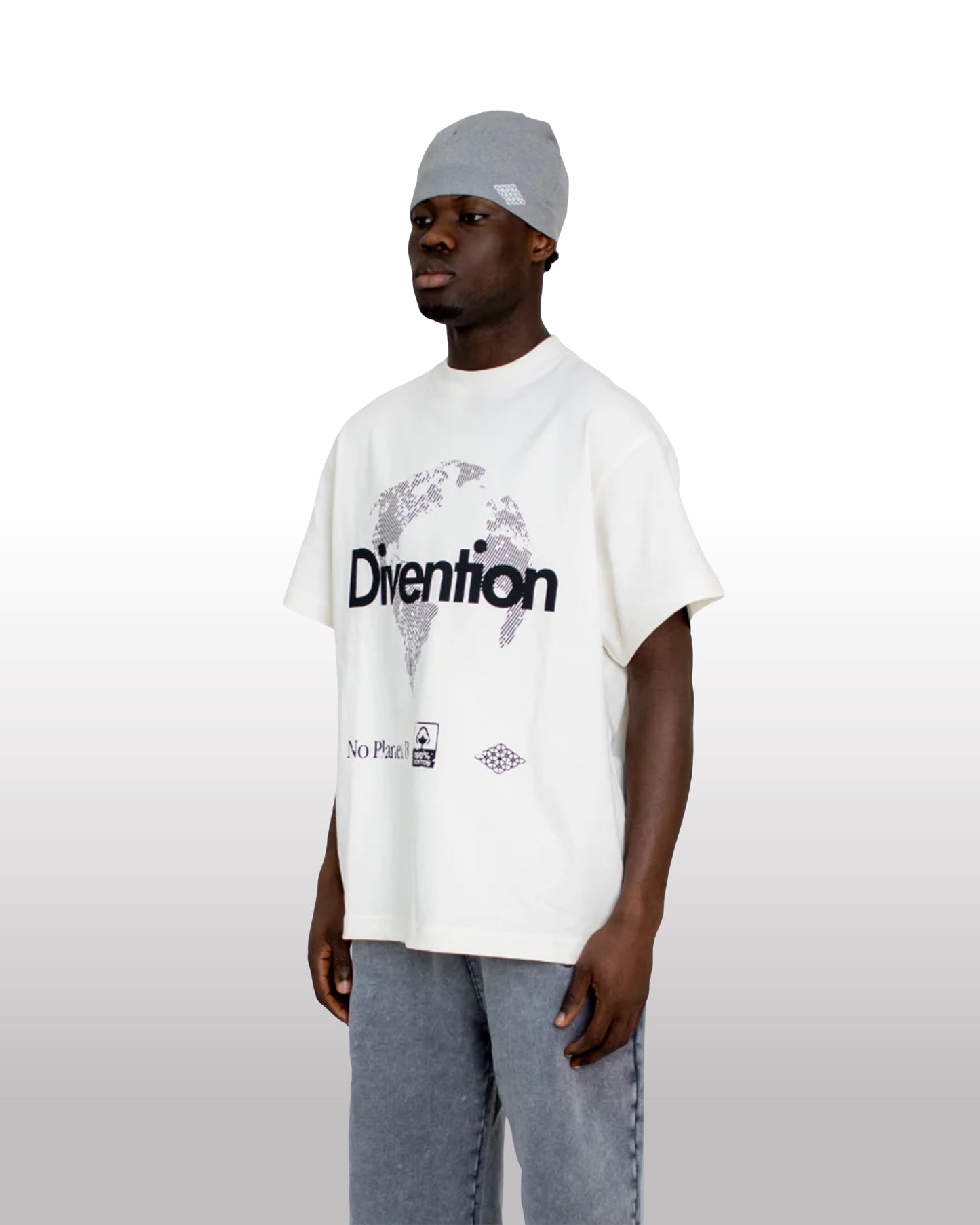 DIVENTION World T-Shirt Creme