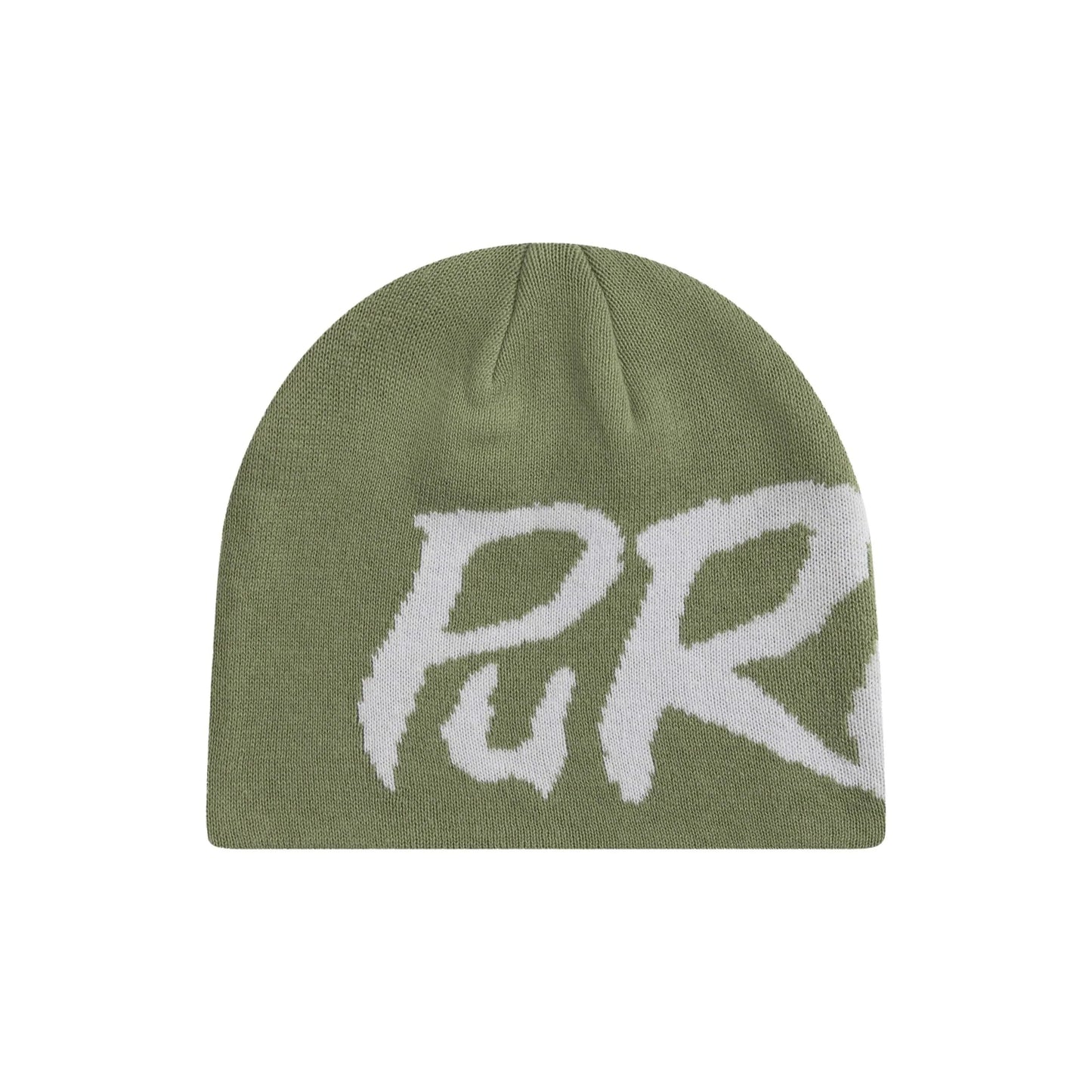 Purpill – Main Logo Jacquard Beanie I Olive (One Size)