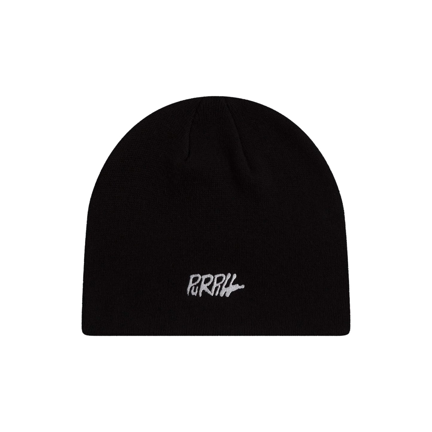 Purpill – Main Logo Embroidery Beanie I Black (One Size)