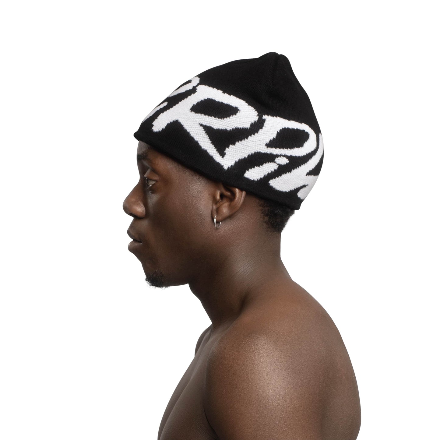 Purpill – Main Logo Jacquard Beanie I Black (One Size)