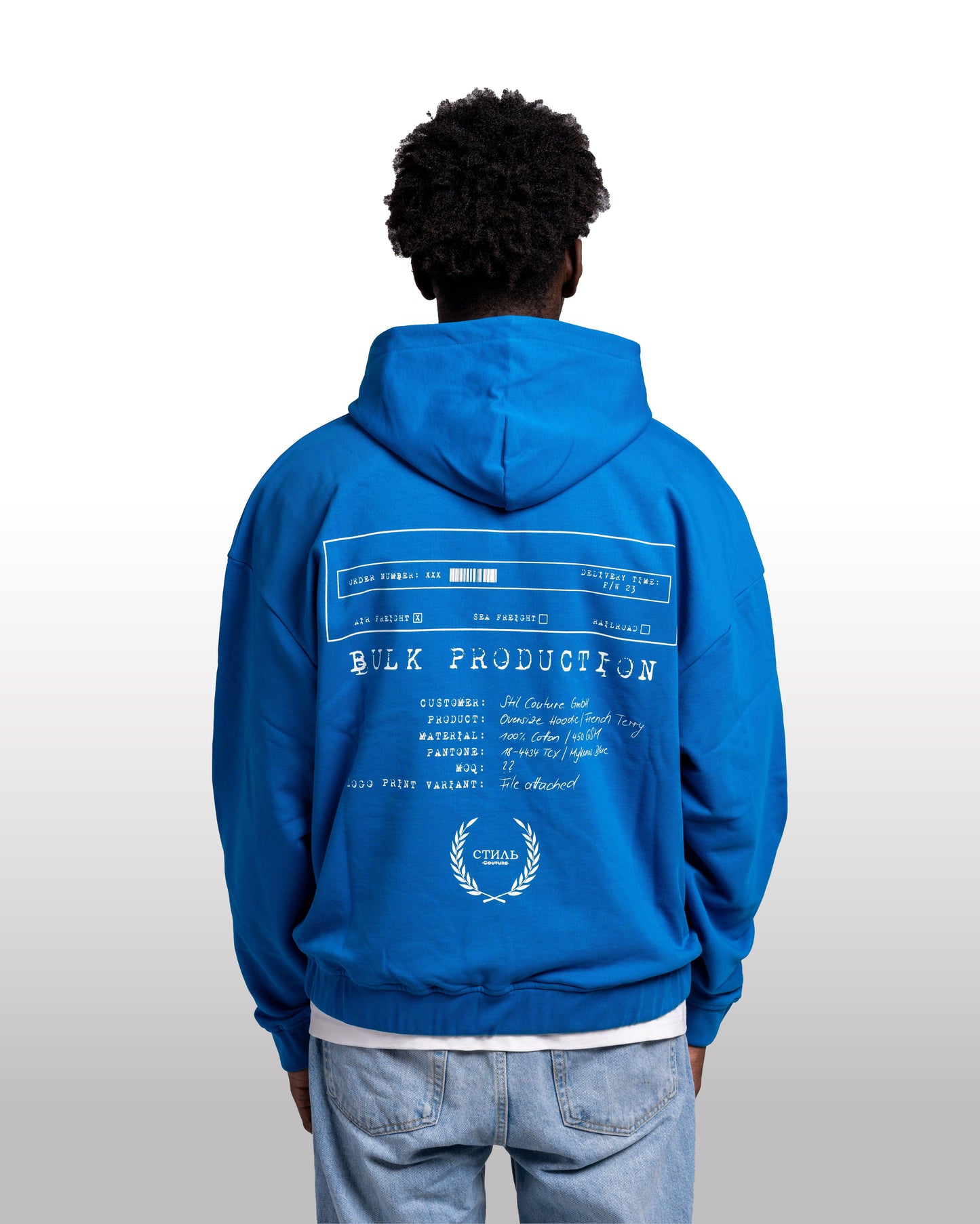 STIL COUTURE - Oversize Hoodie | Order Form - Mykonos Blue