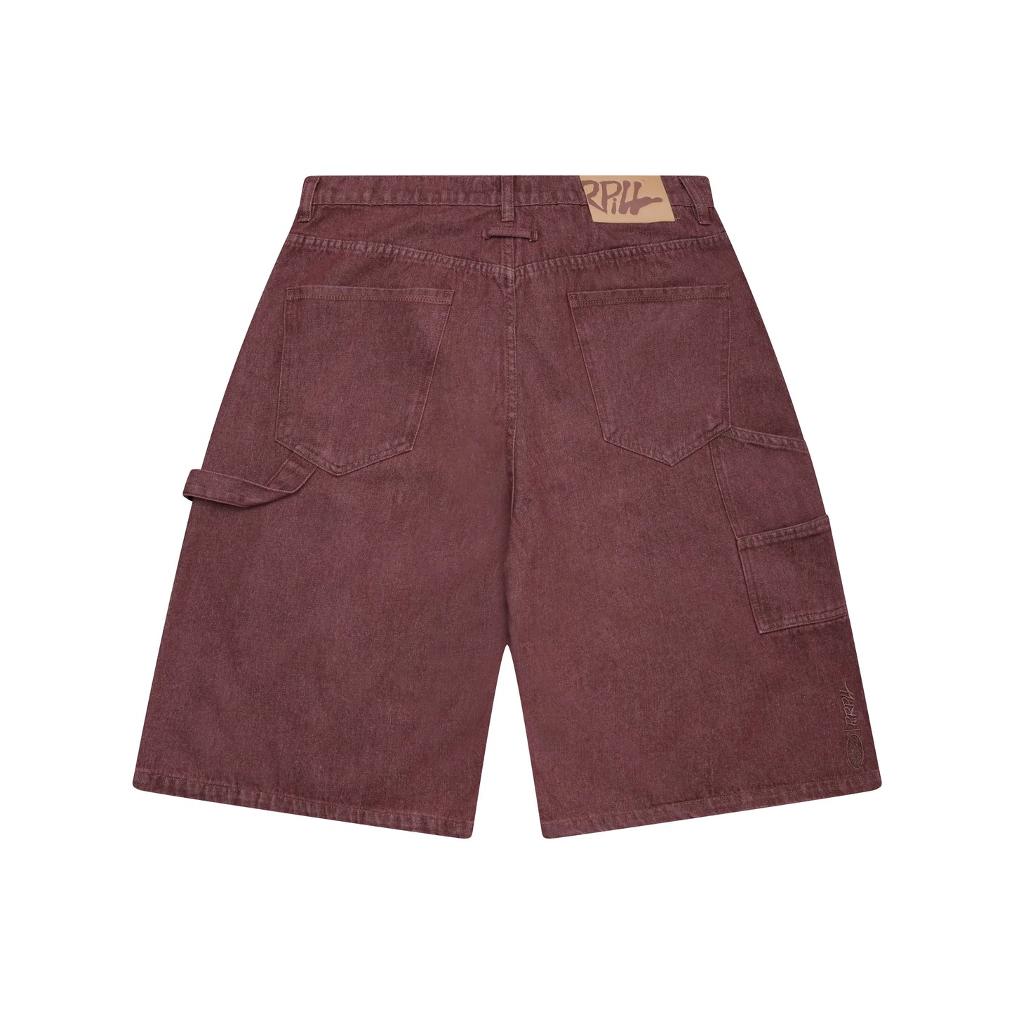 Purpill – Double Knee Capri Shorts (Rust, Unisex)