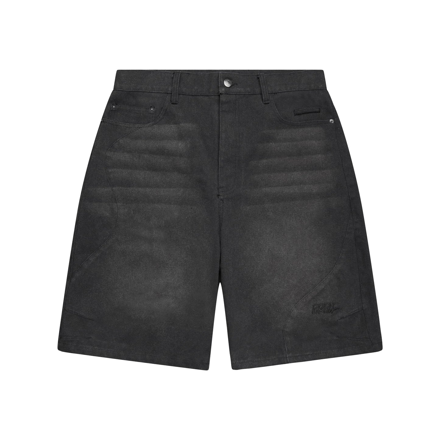 Purpill – Wavecut Denim Shorts (Stone, Unisex)