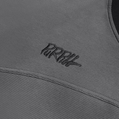 Purpill – Waffle Jersey LS – Anthracite (Unisex, Oversized)