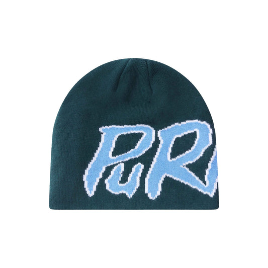 Purpill – Main Logo Jacquard Beanie I Forest (One Size)