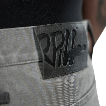 Purpill – Wavecut Denim Pants – Carbon (Unisex, Baggy Fit)
