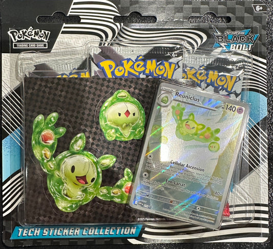 Pokemon Black Bolt: Reuniclus Tech Sticker Collection - Blister (English)