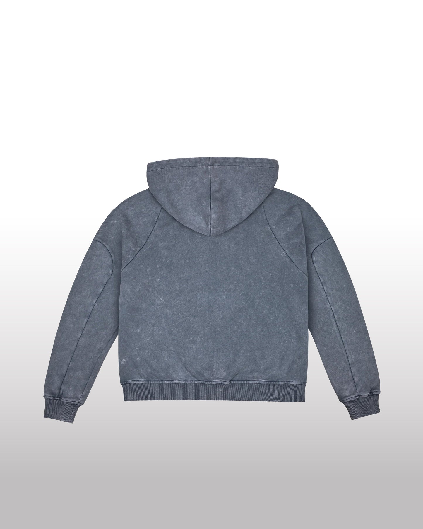 DIVENTION Trinity Zip Hoodie Washed Black