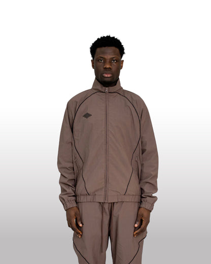 DIVENTION Track Jacket Brown