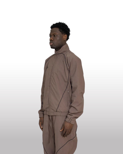 DIVENTION Track Jacket Brown