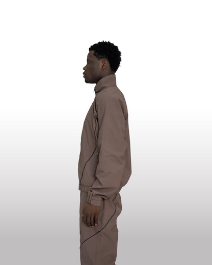 DIVENTION Track Jacket Brown