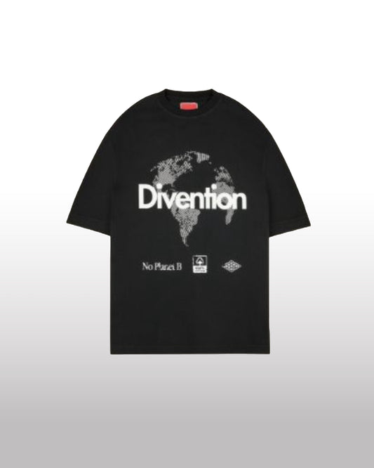 DIVENTION World T-Shirt Black