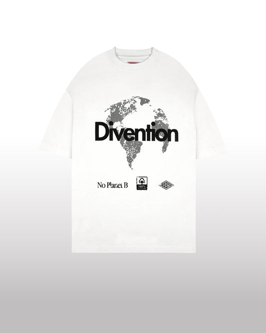 DIVENTION World T-Shirt Creme