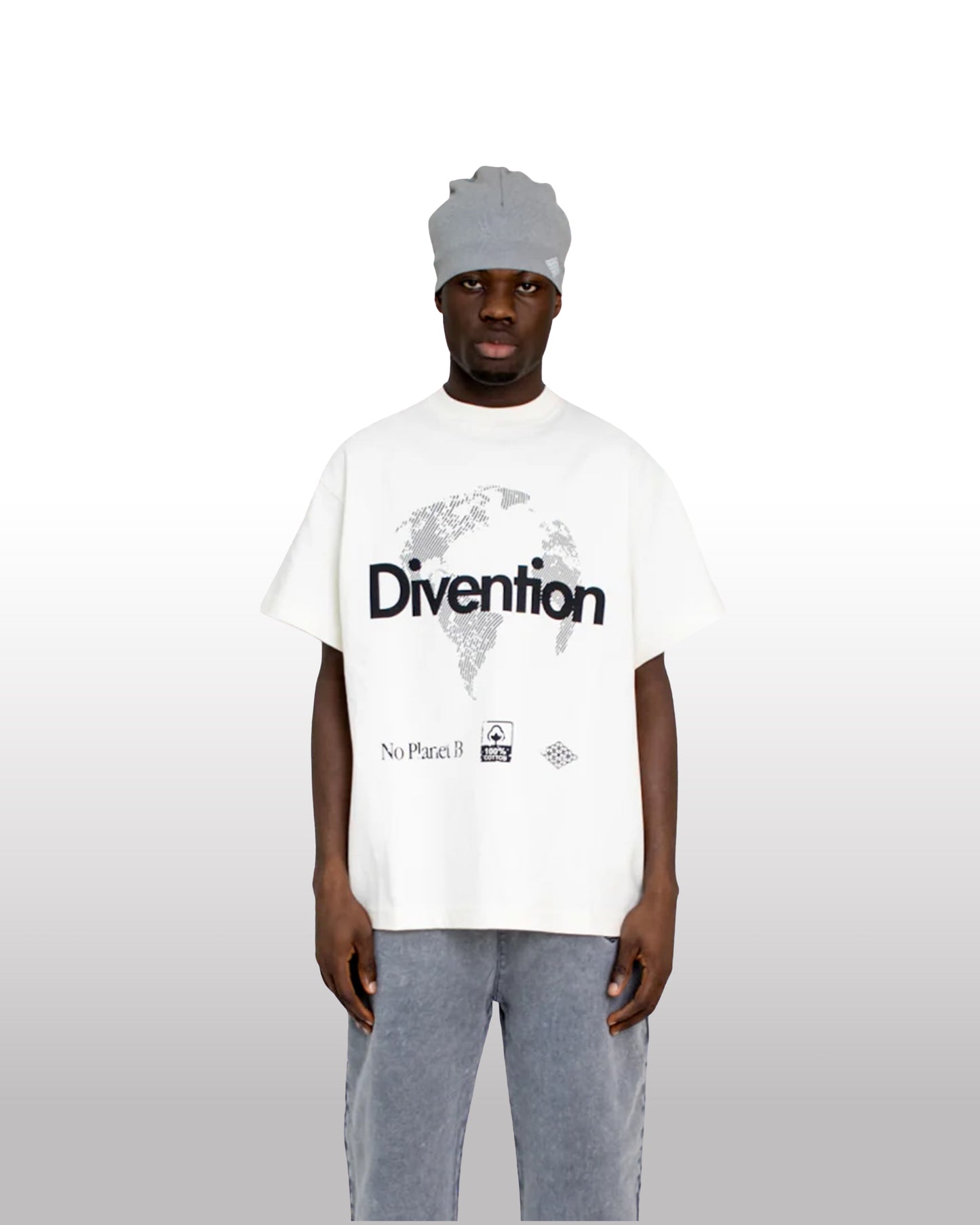 DIVENTION World T-Shirt Creme