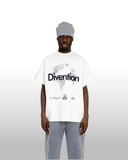 DIVENTION World T-Shirt Creme