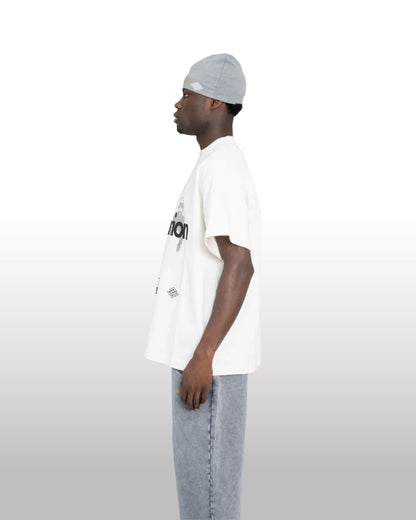 DIVENTION World T-Shirt Creme