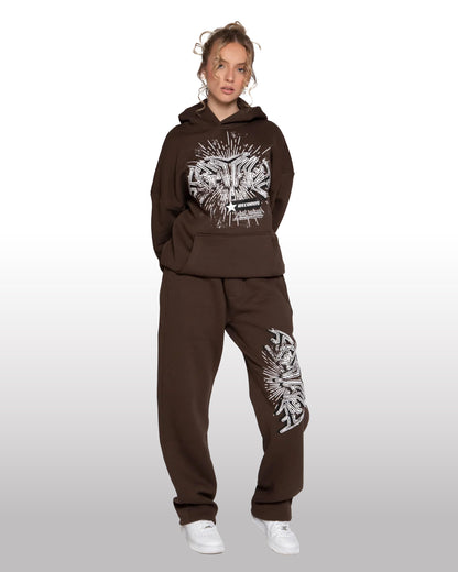 FORTYFIVE Records Hoodie Brown