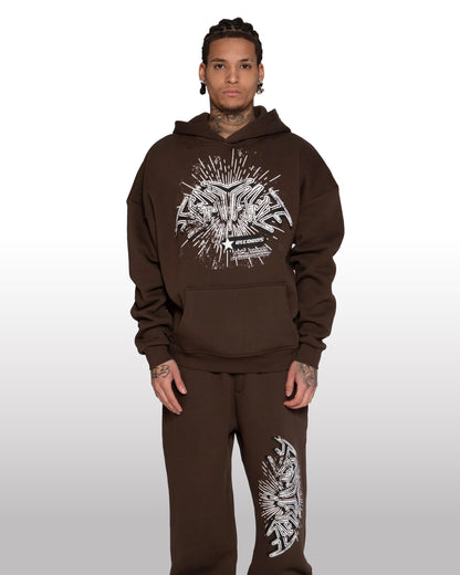 FORTYFIVE Records Hoodie Brown