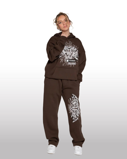 FORTYFIVE Records Hoodie Brown