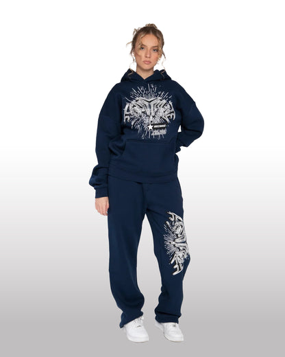 FORTYFIVE Records Hoodie Navy