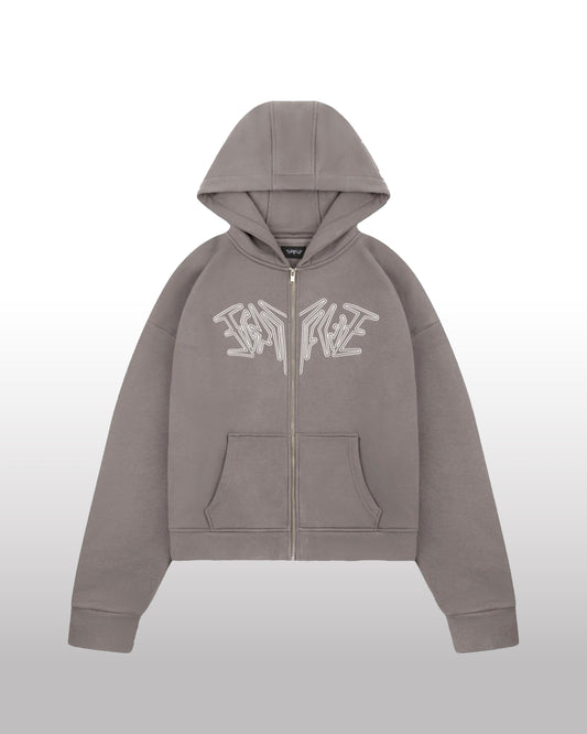 FORTYFIVE Zip Hoodie Grey