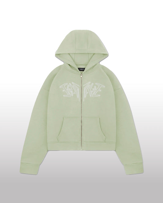 FORTYFIVE Zip Hoodie Mint Green