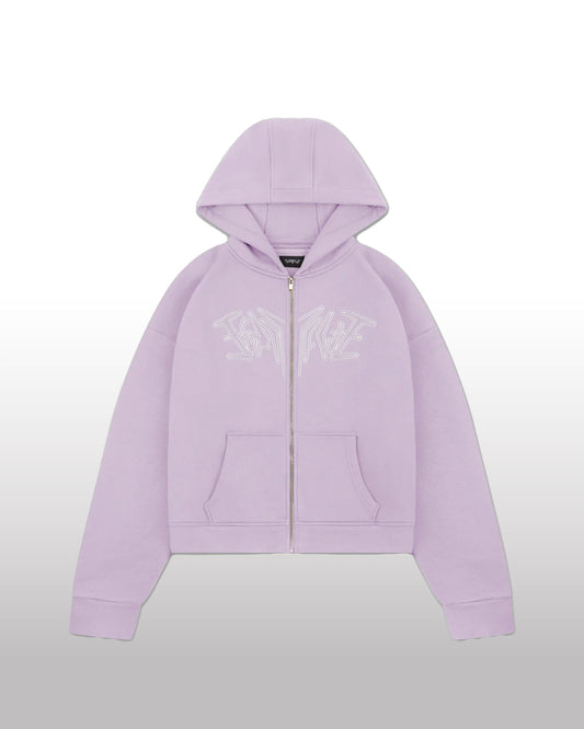 FORTYFIVE Zip Hoodie Light Purple