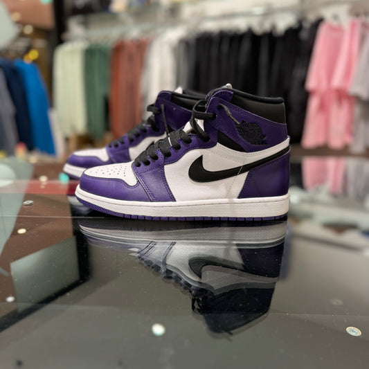 USED Nike Jordan 1 Retro High Court Purple White