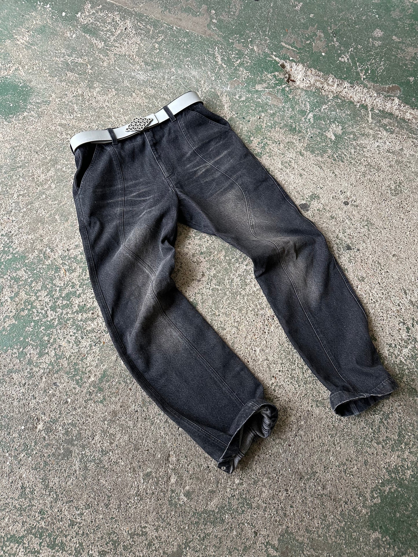 Rhombus Belt Ecru