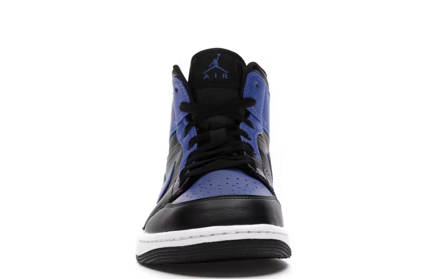 Nike Jordan 1 Mid Hyper Royal Tumbled Leather