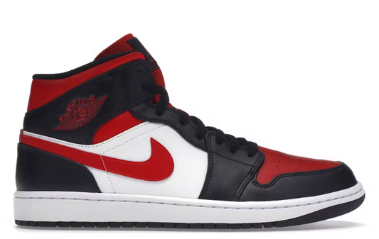 Nike Jordan 1 Mid White Black Red