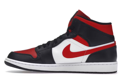 Nike Jordan 1 Mid White Black Red