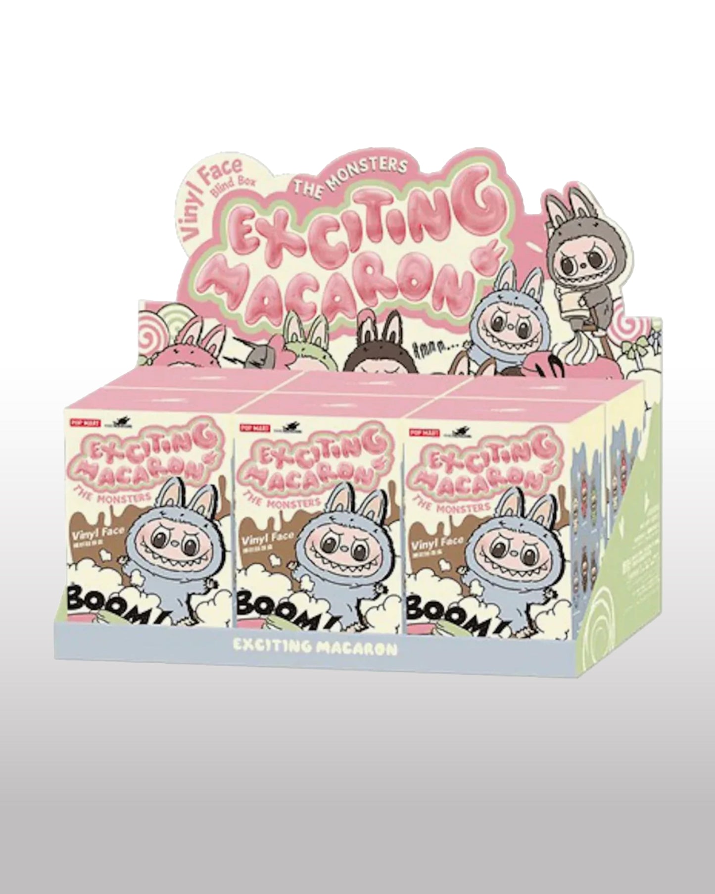 Pop Mart Labubu The Monsters Tasty Macarons Vinyl Face Blind Box 6 er Box