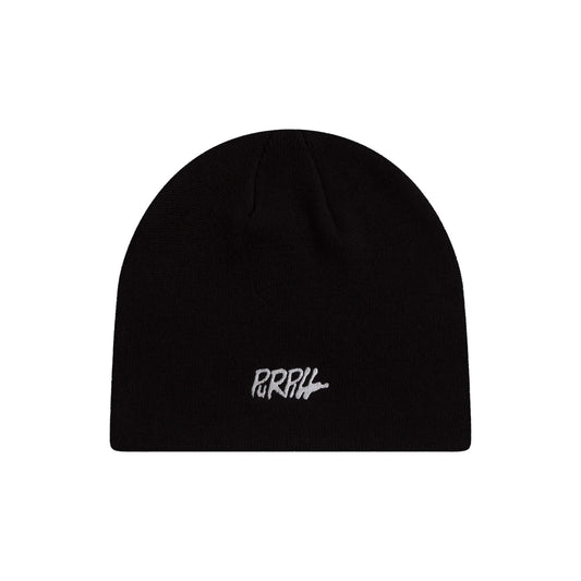 Purpill – Main Logo Embroidery Beanie I Black (One Size)