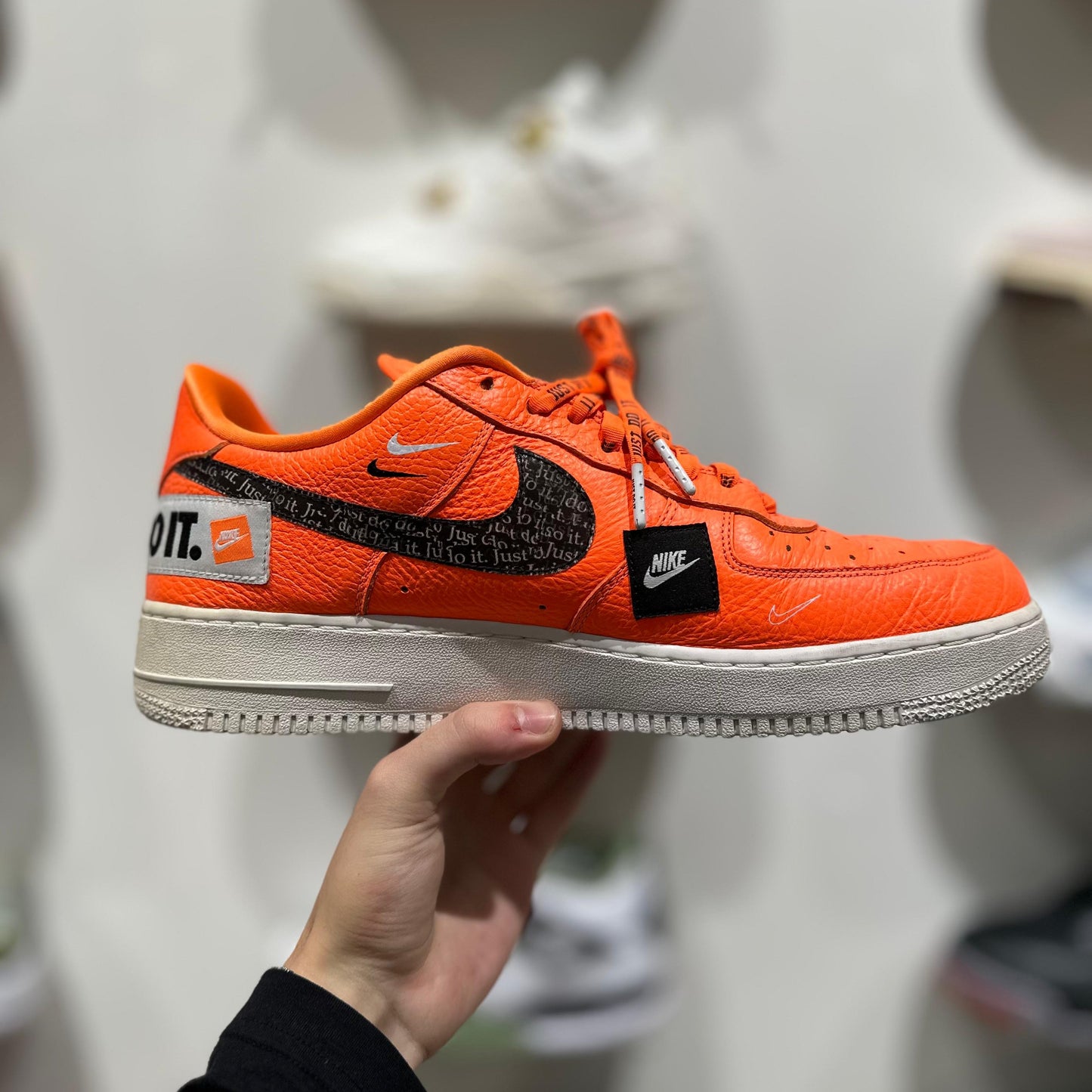 USED Nike Air Force Just Do It Pack Total Orange