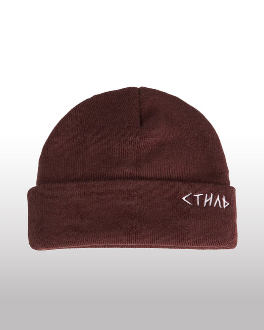 STIL COUTURE Beanie "LOGO SKETCH"  Dark Brown