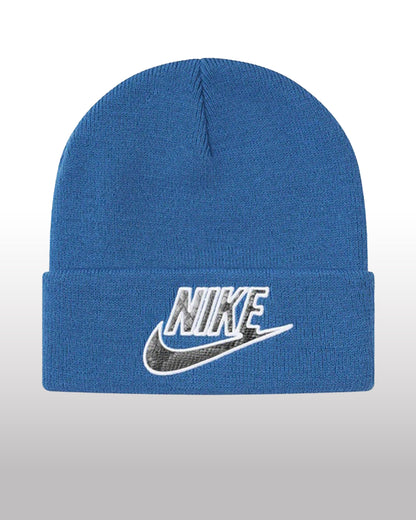 Supreme Nike Snakeskin Beanie Blue